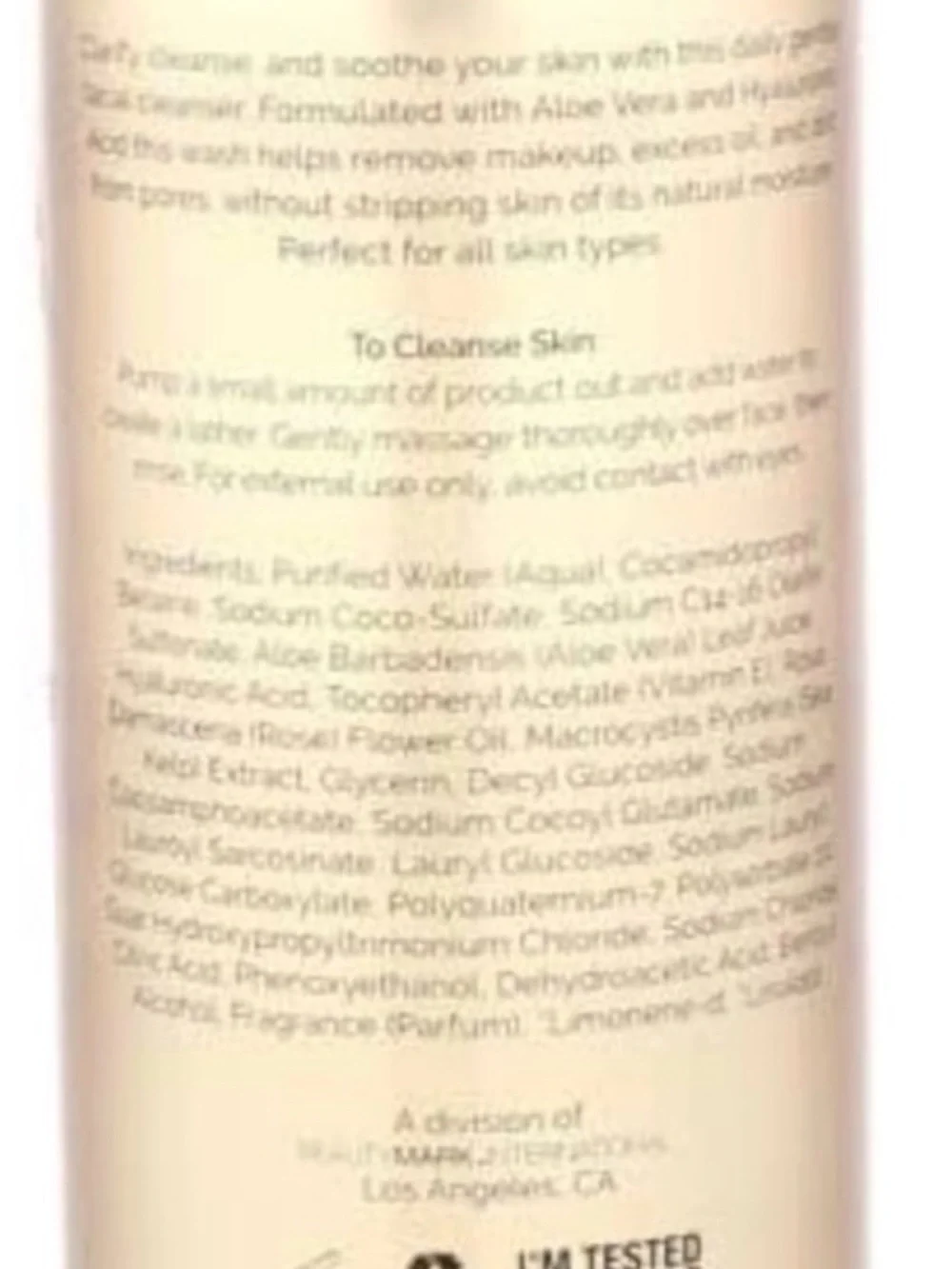 Lacuna Pink Facial Cleanser with Aloe & Hyaluronic Acid